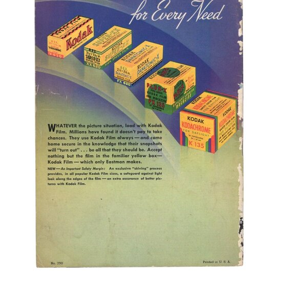 Vintage Kodak Catalog September 1940 No. 750 - Picture 2 of 2